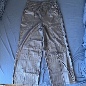 Who What Wear black leather Pants